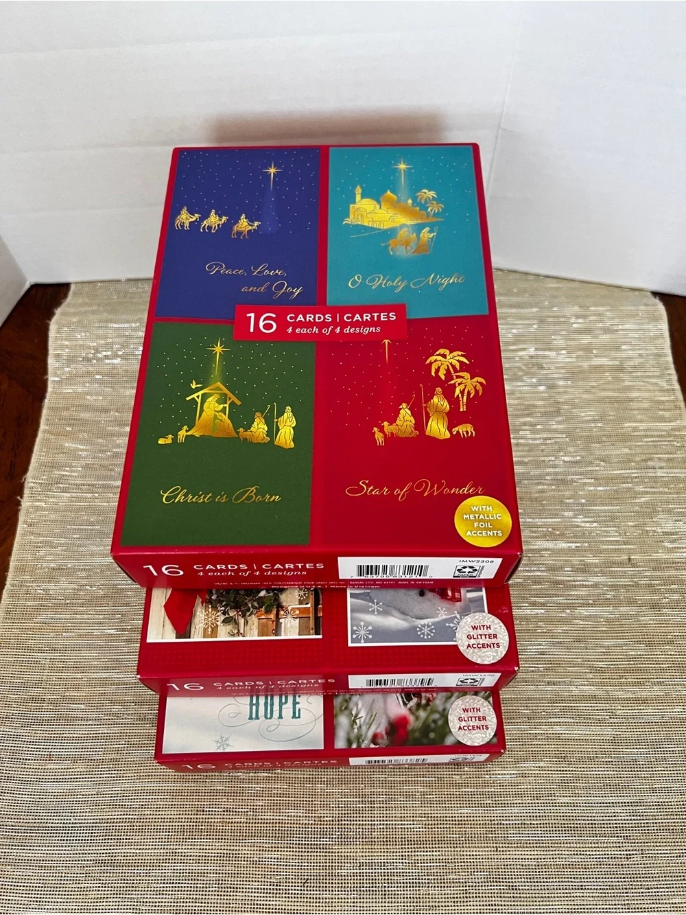 Lot of 3 Christmas Cards 16 count in Each Box